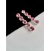 Кристални фиби в розово за официална прическа - комплект 2 броя 
